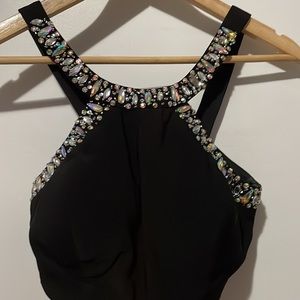 Two piece Dress with tulle skirt and adjustable back top